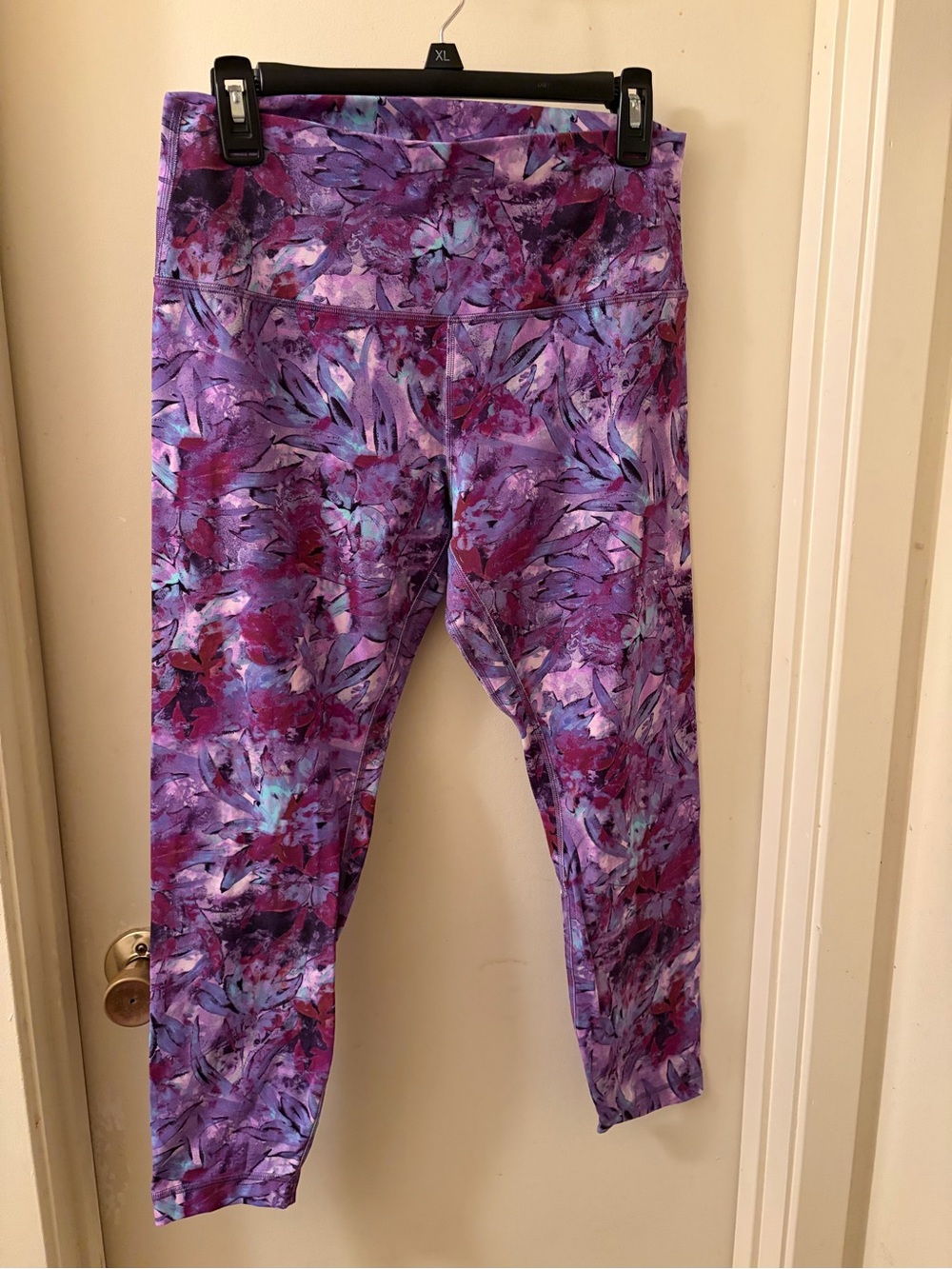 lululemon athletica Purple Floral-Abstract Leggings